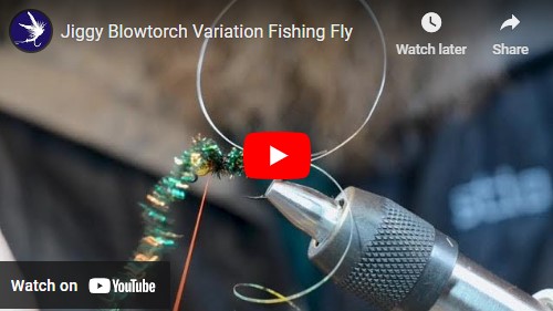 Tying a Jiggy Blowtorch Fishing fly with a few new Materials